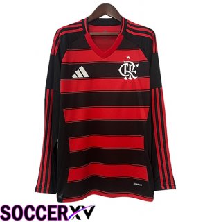 Flamengo Home Soccer Jersey Long sleeve 2025/2026