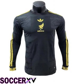 Mexico Soccer Jersey Gold Cup Edition Long sleeve Black 2025/2026