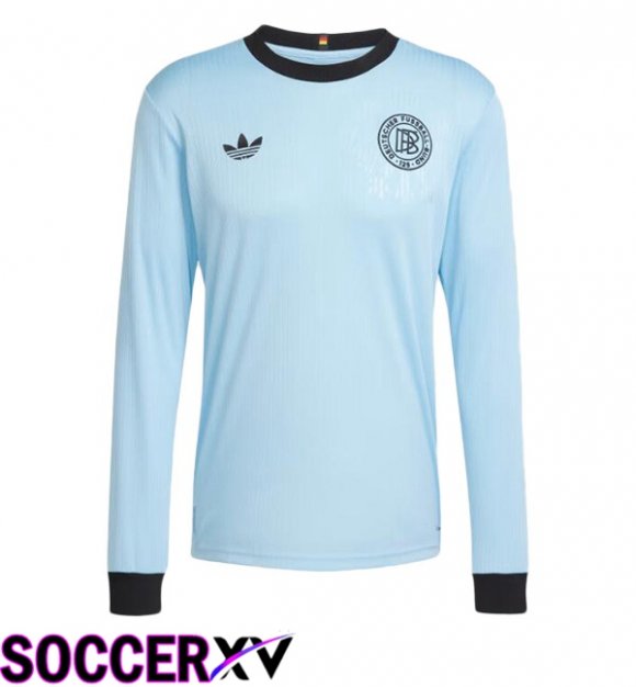 Germany Soccer Jersey 125th Anniversary Edition Long sleeve Blue 2025/2026