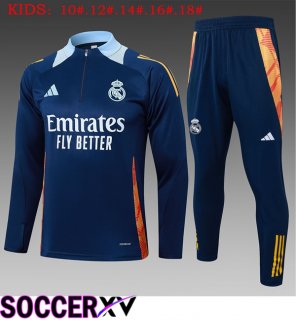 Real Madrid Kids kit Training Tracksuit Blue Royal 2025/2026