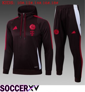 Bayern Munich Kids Training Tracksuit Hoodie Red 2025/2026