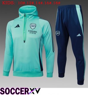 Arsenal Kids Training Tracksuit Hoodie Green 2025/2026