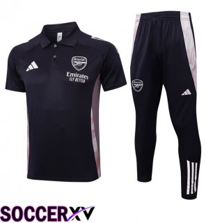 Arsenal Soccer Polo + Training Pants Grey 2025/2026
