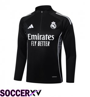 Real Madrid Training Sweatshirt Black 2025/2026