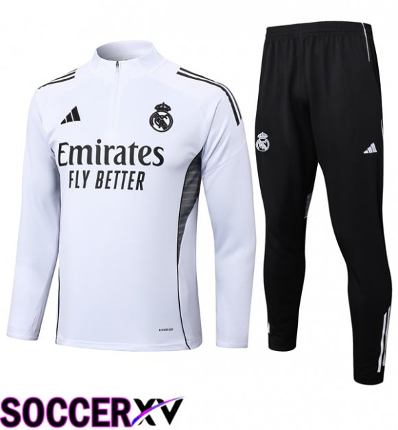 Real Madrid kit Training Tracksuit White 2025/2026
