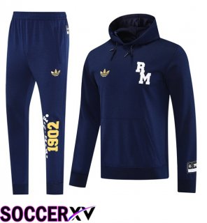 Real Madrid Training Tracksuit - Training Sweatshirt Hoodie Blue Royal 2025/2026