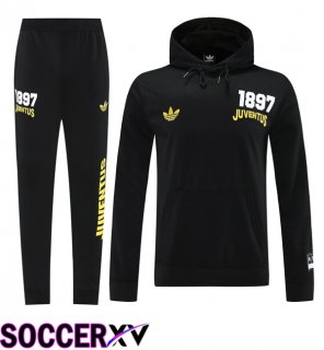 Juventus Training Tracksuit - Training Sweatshirt Hoodie Black 2025/2026