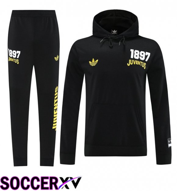 Juventus Training Tracksuit - Training Sweatshirt Hoodie Black 2025/2026