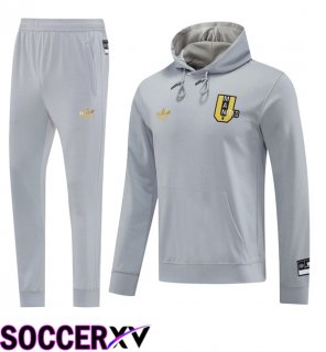 Manchester United Training Tracksuit - Training Sweatshirt Hoodie Grey 2025/2026
