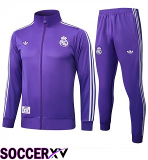 Real Madrid kit Training Jacket Suit Purple 2025/2026