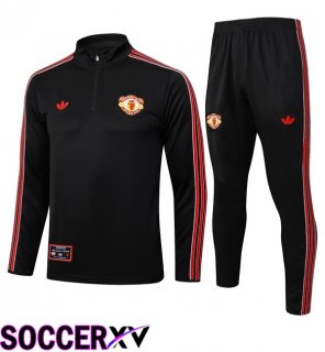 Manchester United kit Training Tracksuit Black 2025/2026