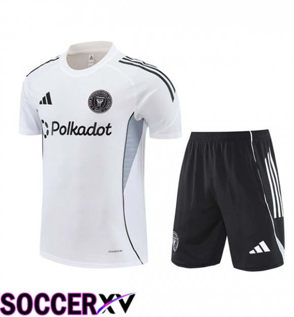Inter Miami CF kit Training T Shirt + Shorts White 2025/2026