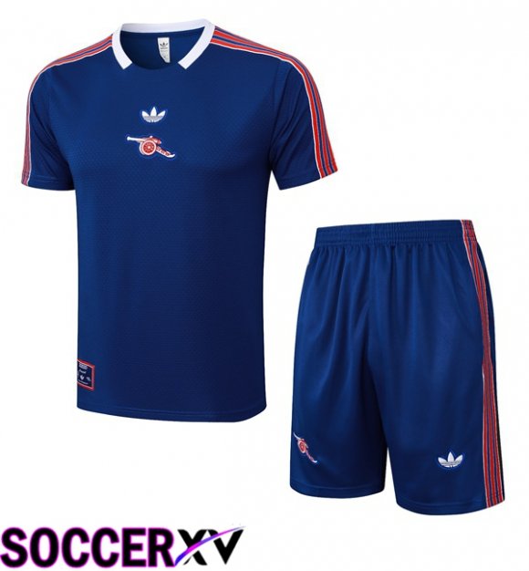 Arsenal kit Training T Shirt + Shorts Blue 2025/2026