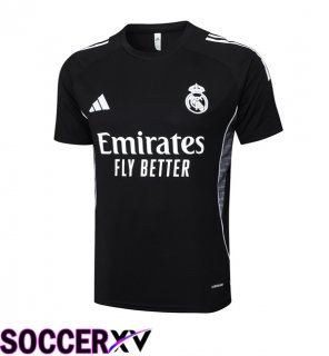 Real Madrid Training T Shirt Black 2025/2026