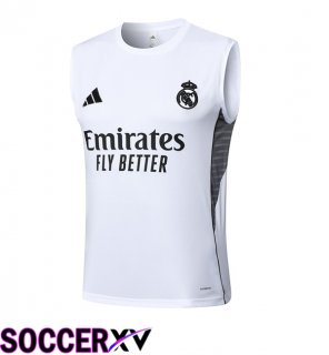 Real Madrid Gilet Soccer White 2025/2026