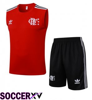 Flamengo Gilet Soccer + Shorts Red 2025/2026