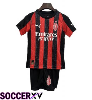 AC Milan Kids Home Soccer Jersey 2025/2026