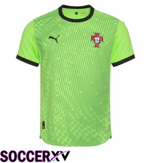 Portugal Goalkeeper Soccer Jersey Green 2025/2026