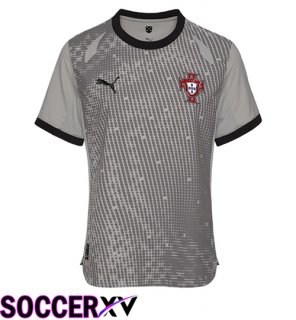 Portugal Goalkeeper Soccer Jersey Grey 2025/2026