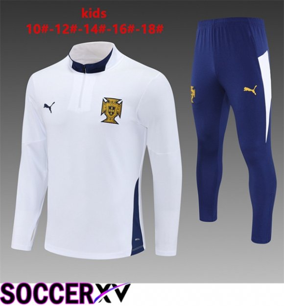 Portugal Kids kit Training Tracksuit White 2025/2026