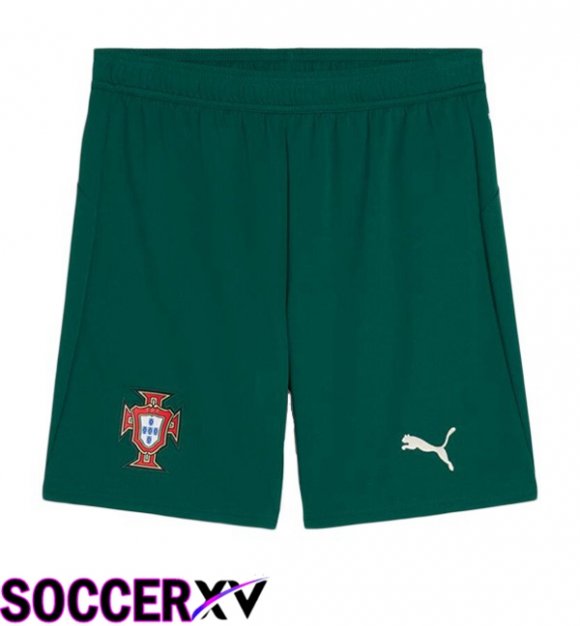 Portugal Home Soccer Shorts Green 2025/2026