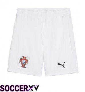 Portugal Away Soccer Shorts White 2025/2026