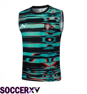 Portugal Gilet Soccer Black Green 2025/2026