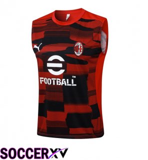 AC Milan Gilet Soccer Red 2025/2026