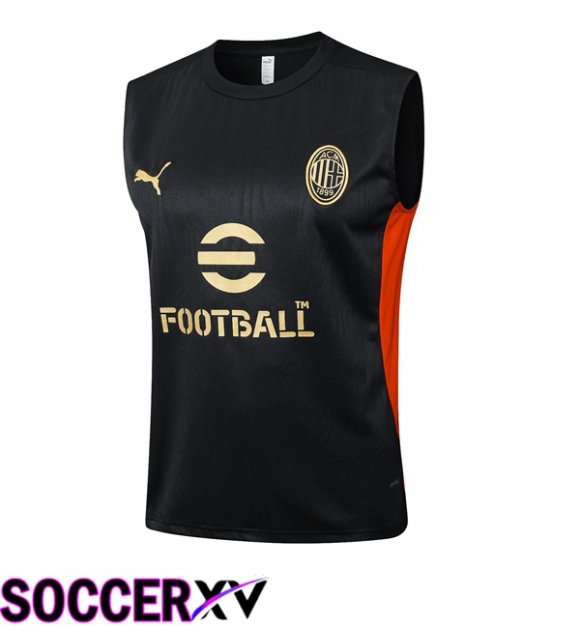 AC Milan Gilet Soccer Black 2025/2026
