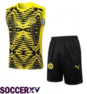 Dortmund BVB Gilet Soccer + Shorts Yellow Black 2025/2026