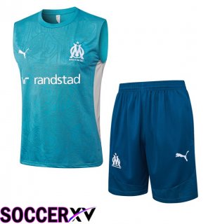 Marseille OM Gilet Soccer + Shorts Blue 2025/2026