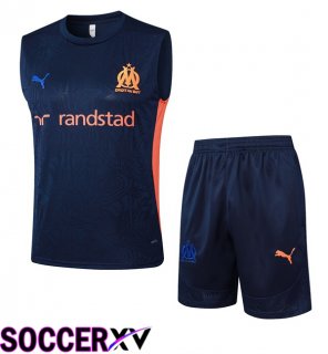 Marseille OM Gilet Soccer + Shorts Blue Royal 2025/2026