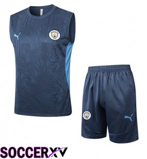 Manchester City Gilet Soccer + Shorts Blue 2025/2026