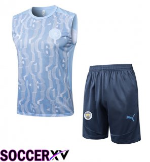 Manchester City Gilet Soccer + Shorts Blue 2025/2026