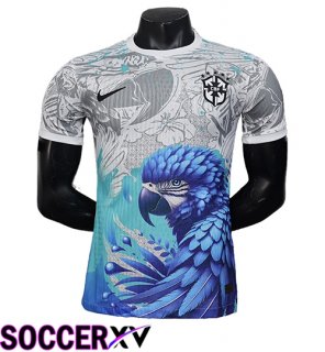 Brazil Soccer Jersey Special Edition White/Blue 2025/2026