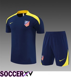 Atletico Madrid Kids kit Training T Shirt Blue/Yellow 2025/2026