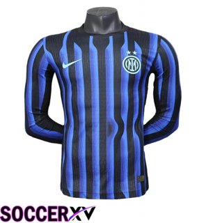Inter Milan Home Soccer Jersey Long sleeve Leaked Version 2025/2026