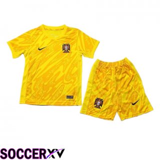 Portugal Kids Goalkeeper Soccer Jersey 2024/2025