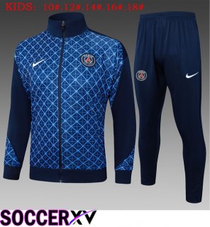 Paris PSG Kids kit Training Jacket Suit Blue Royal 2025/2026