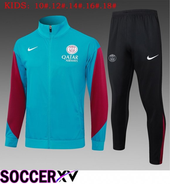 Paris PSG Kids kit Training Jacket Suit Blue 2025/2026
