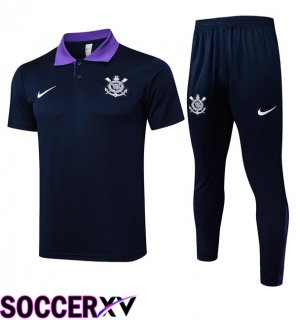 Corinthians Soccer Polo + Training Pants Blue Royal 2025/2026