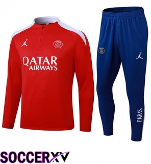 Jordan Paris PSG kit Training Tracksuit Red 2025/2026