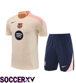FC Barcelona kit Training T Shirt + Shorts Yellow 2025/2026