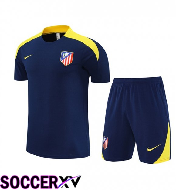 Atletico Madrid kit Training T Shirt + Shorts Blue Royal 2025/2026