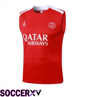 Jordan Paris PSG Gilet Soccer Red 2025/2026