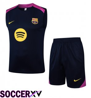 FC Barcelona Gilet Soccer + Shorts Blue Royal 2025/2026