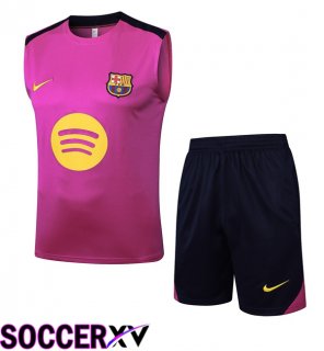 FC Barcelona Gilet Soccer + Shorts Purple 2025/2026