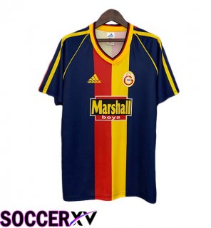 Galatasaray SK Retro Third Soccer Jersey Blue Royal Yellow 1998-1999