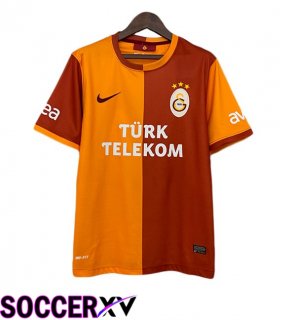 Galatasaray SK Retro Home Soccer Jersey Yellow 2013-2014