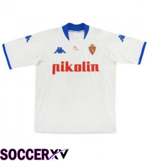 Real Zaragoza Retro Home Soccer Jersey White 2001-2002